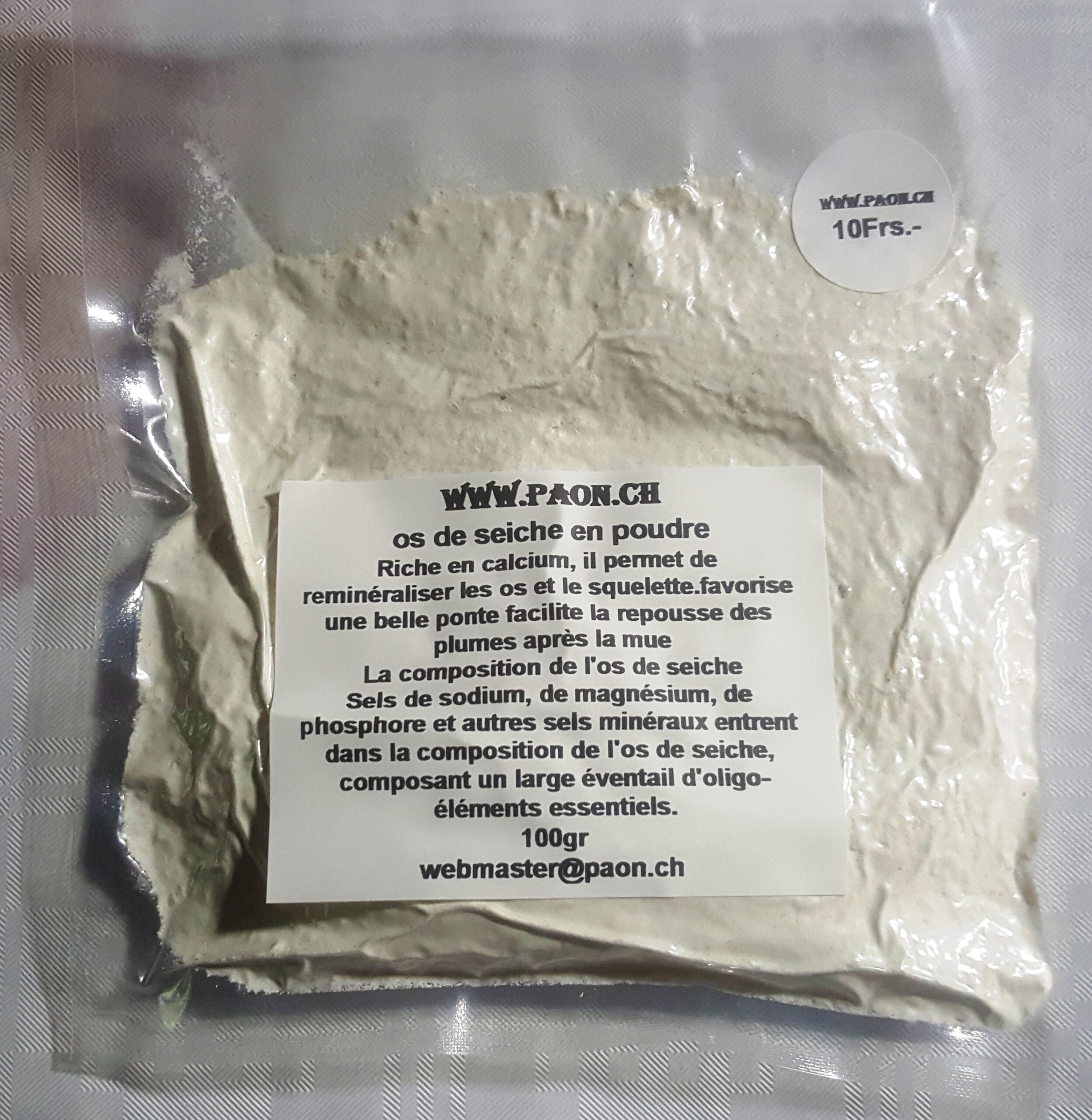 Os de seiche — produits avicoles paon.ch, Suisse